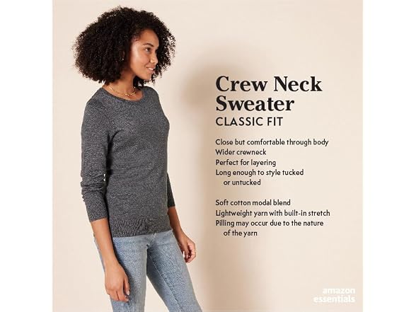 Amazon Essentials Women Plus-size Crewneck Sweater