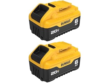 $156.99, Was $279, 43% Off! Dewalt DCB206-2  20V MAX XR Battery 6 Ah dealfomo
