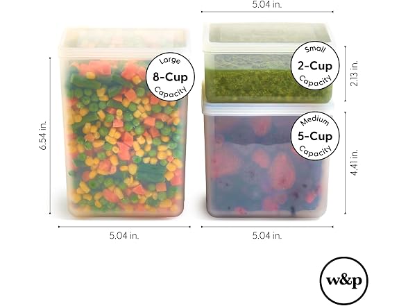 W&P Freezer Cubes- Set of 3