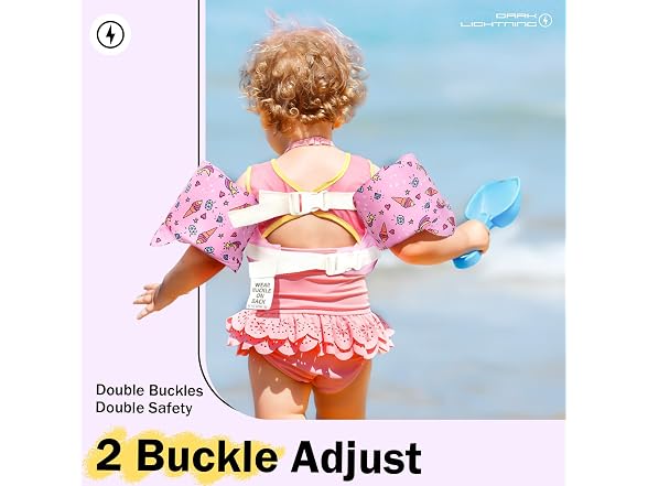 Dark Lightning Blue Toddler Swim Vest Ages 2-7