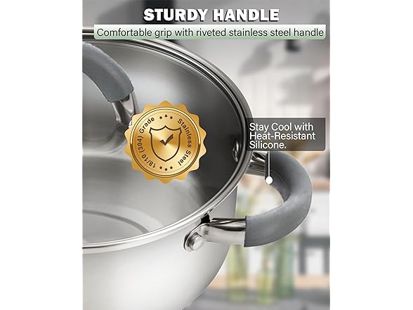 Cook N Home Stainless Steel Cookware Sets