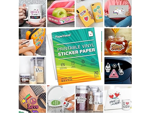Printable Vinyl Sticker Paper