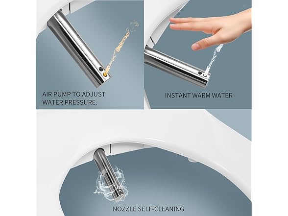 KAPOGO Bidet Toilet Seat Heated Bidet With Dryer