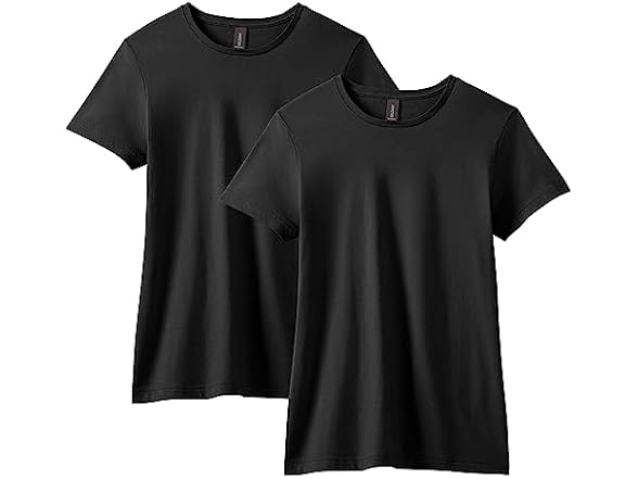 Gildan Women's Tee 2pk M Black