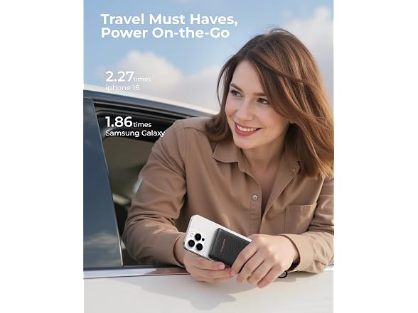 WeeFancy Small Portable Charger, Black
