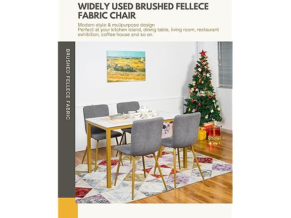 FurnitureR Modern Style Dining Chairs Set