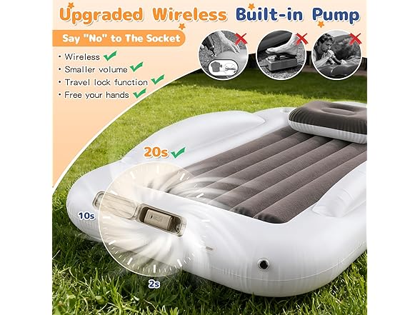 Abdtech Inflatable Toddler Travel Bed