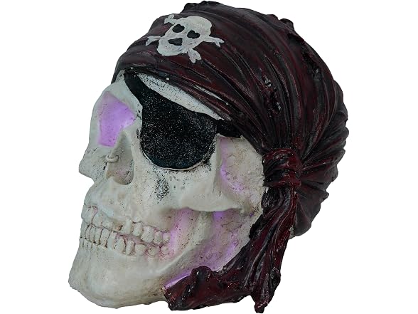 Alpine 6" Skeleton Pirate LED Halloween