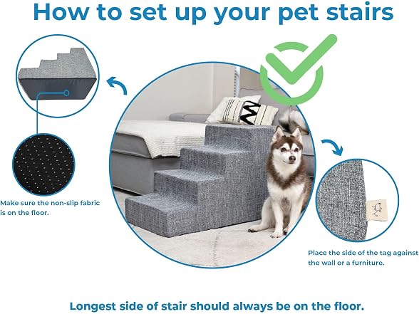 Best Pet Supplies Dog Stairs & Steps - Foam Steps