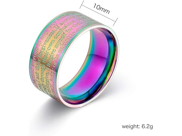 GOHERO Mens Cool Wedding Band (9) Black