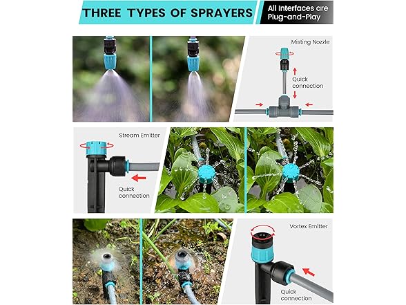 OVRAQ 230FT Drip Irrigation System Kit