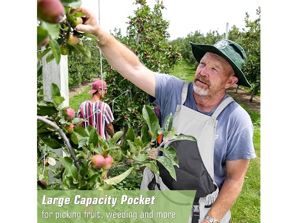 Garden Apron with Pocket for Harvesting