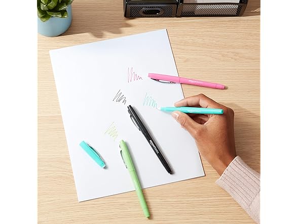 Amazon Basics Felt Tip Marker Pens - Astd