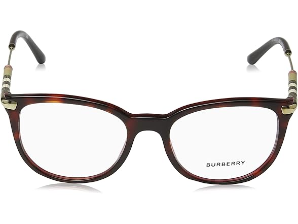 Burberry Havana Bordeaux Square Eyeglasses