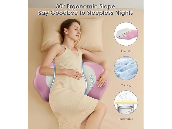 DONAMA Memory Foam Maternity Pillow Support