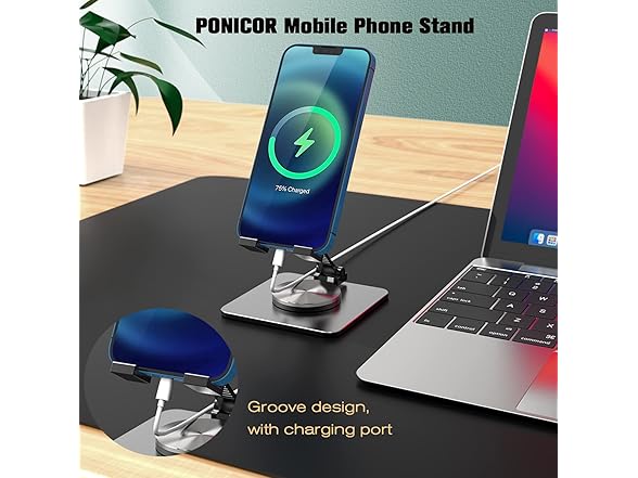PONICOR 360° Rotatable Cell Phone Stand