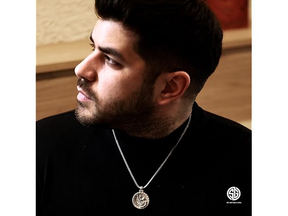 bysilvergates St Christopher Necklace Men's