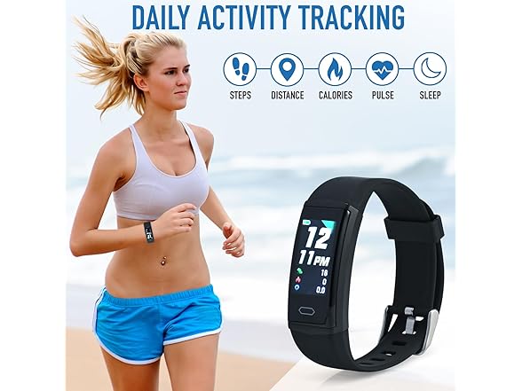 Zewa Fitness Tracker w/Heart Monitor