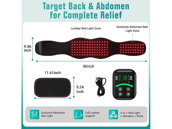 samtoo Red Light Therapy Belt
