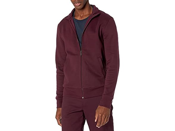 Amazon Essentials Mens Mock Neck Sweatshirt