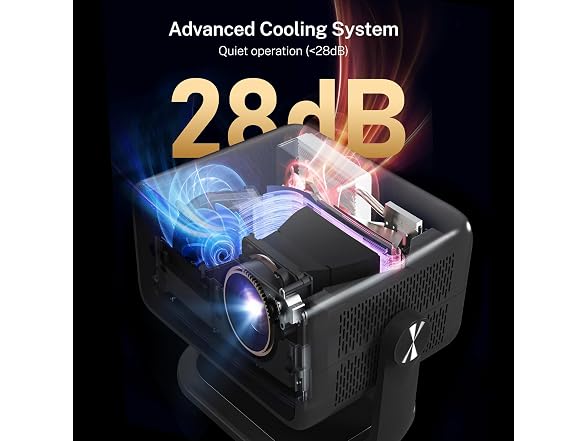 LYNCAST Native 1080P Smart Projector