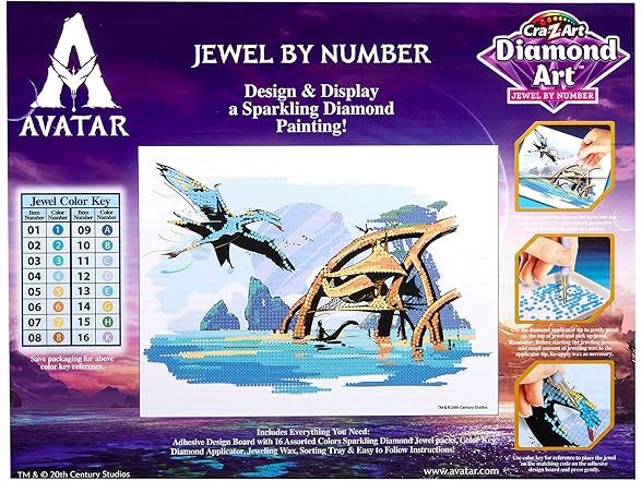 Cra-Z-Art Avatar Diamond Art Jewel by Number Kit