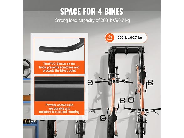 VEVOR 4x Bike Storage Rack