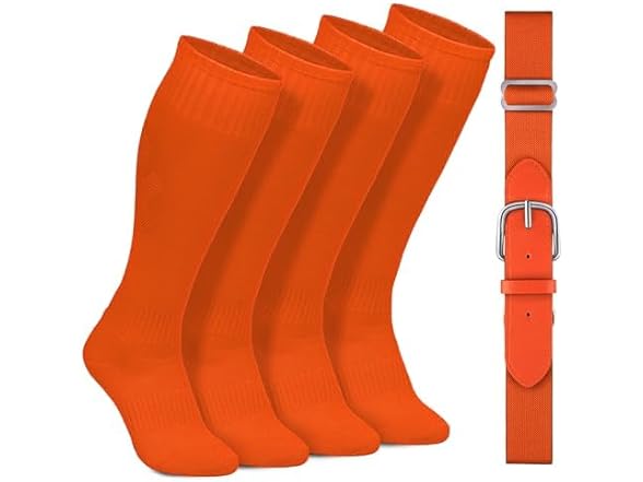 Kids Baseball Socks and Belt Combo