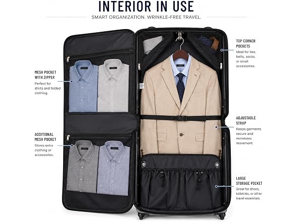 Geoffrey Beene Rolling Garment Bag