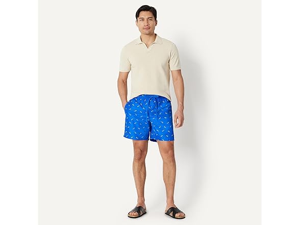 Amazon Essentials Mens Swim Trunks with Mesh Lining