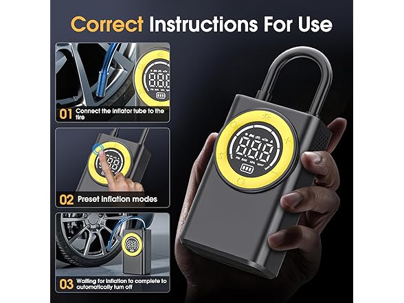 FLYKID Tire Inflator Portable Air Compressor