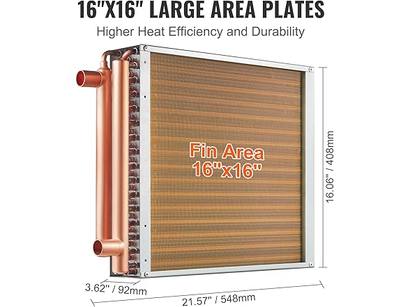 VEVOR Heat Exchanger Water to Air