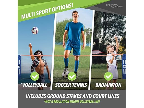 HIT MIT Adjustable Portable Badminton Net Set