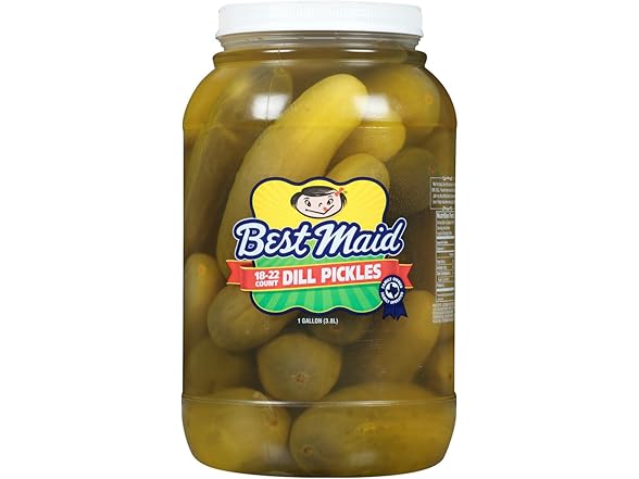 Best Maid Dill Pickles, 18-22 ct, 128 oz