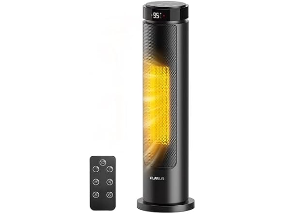 FLANUR Space Heater Black 24 Inch