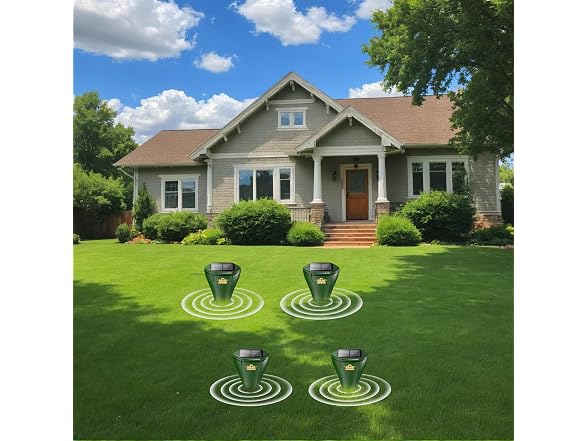 Mole Repellent for Lawns, Solar Powered