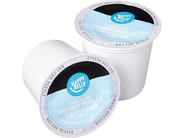 24CT Happy Belly Cappuccino Coffee Pods Light Roast