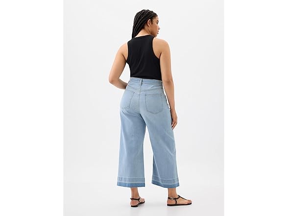 GAP Women High Rise Wide Leg Jeans