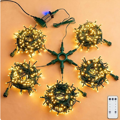 hakol750 LED 245FT Star String Lights Warm - Gallery 5