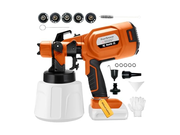 Paint Sprayer for Dewalt 20V Max Battery (Not Included)