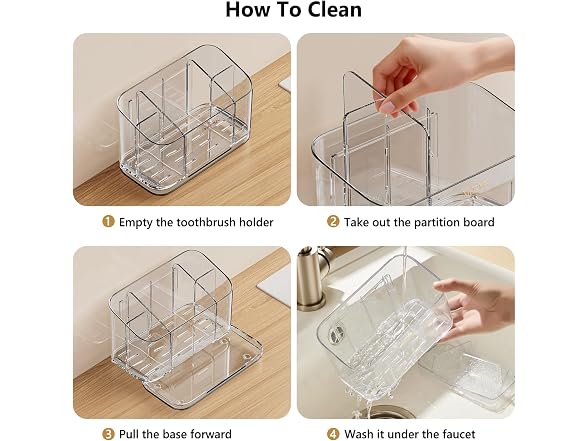 MOPMS 5 Slot Toothbrush Holder