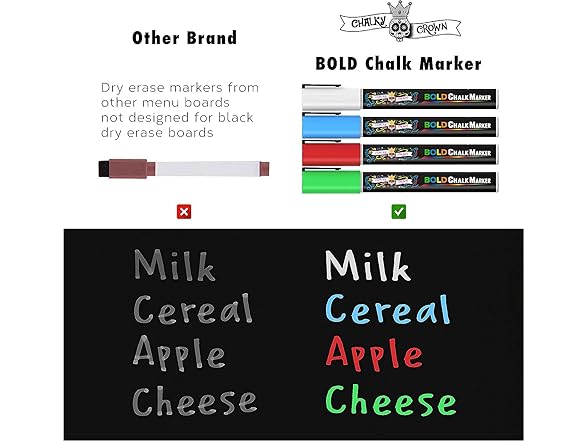 Magnetic Dry Erase Menu Board 2-Pack