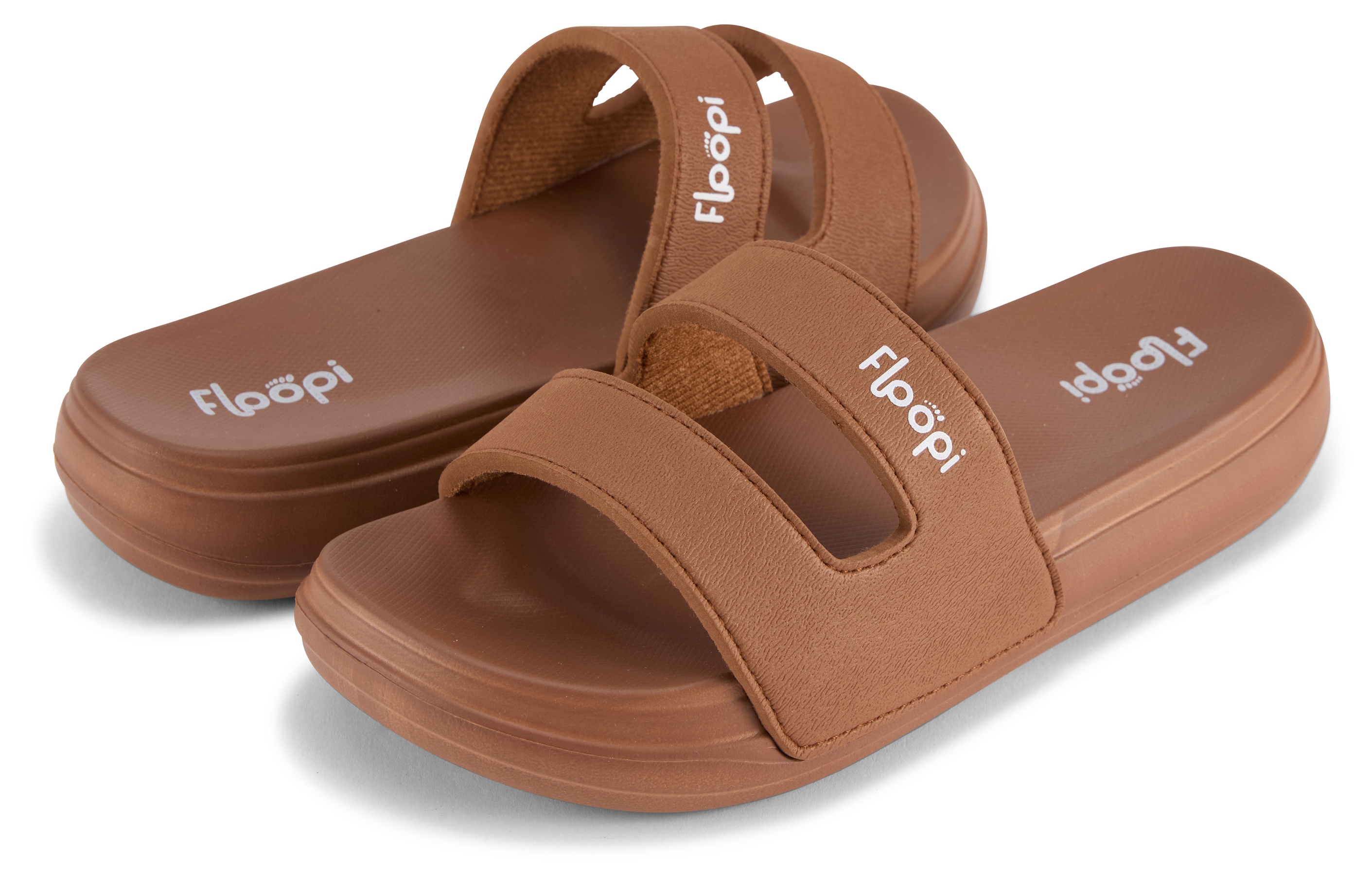 Womens Summer Double Strap Slide Sandal - Gallery 14