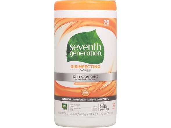 Seventh Generation Disinfecting Wipes 70 ct