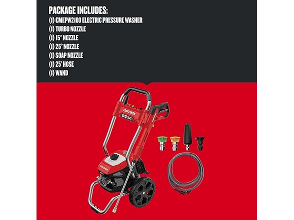 CRAFTSMAN CMEPW2100 2100PSI Electric Pressure Washer