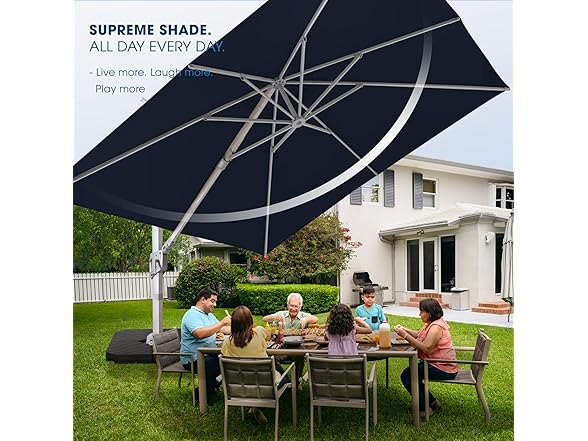 wikiwiki 10x10FT Cantilever Patio Umbrella, Offset Umbrella