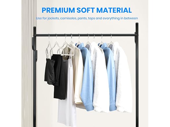 YSSOA Velvet Hangers 70 Pack White