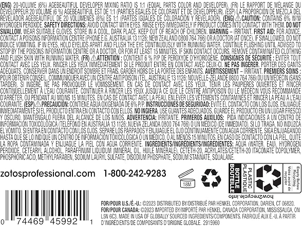 AGE beautiful 20 Volume Hair Developer Cream