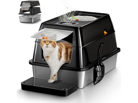Eosarcu Stainless Steel Cat Litter Box