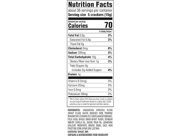Ritz Whole Wheat Crackers